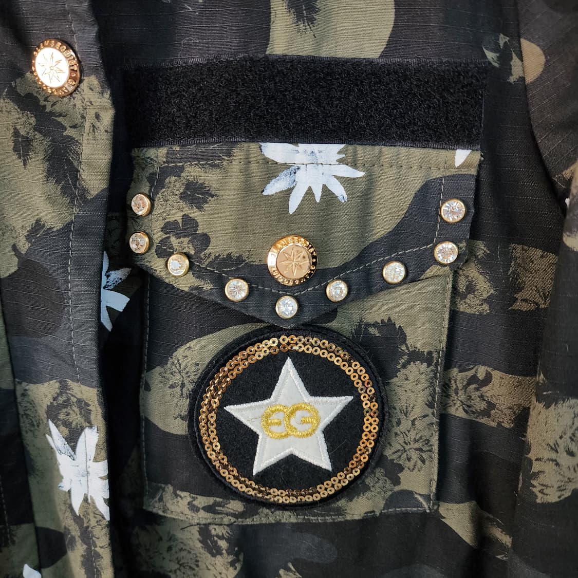 에고이스트 밀리터리 카모플라쥬 야상 자켓 상품이미지4