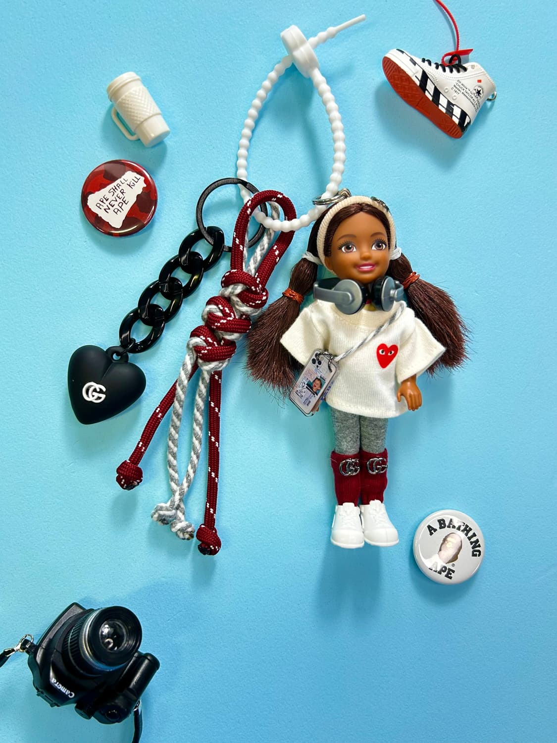 (13)바비키링 정품USA 마텔사 바비인형 커스텀키링 상품이미지1