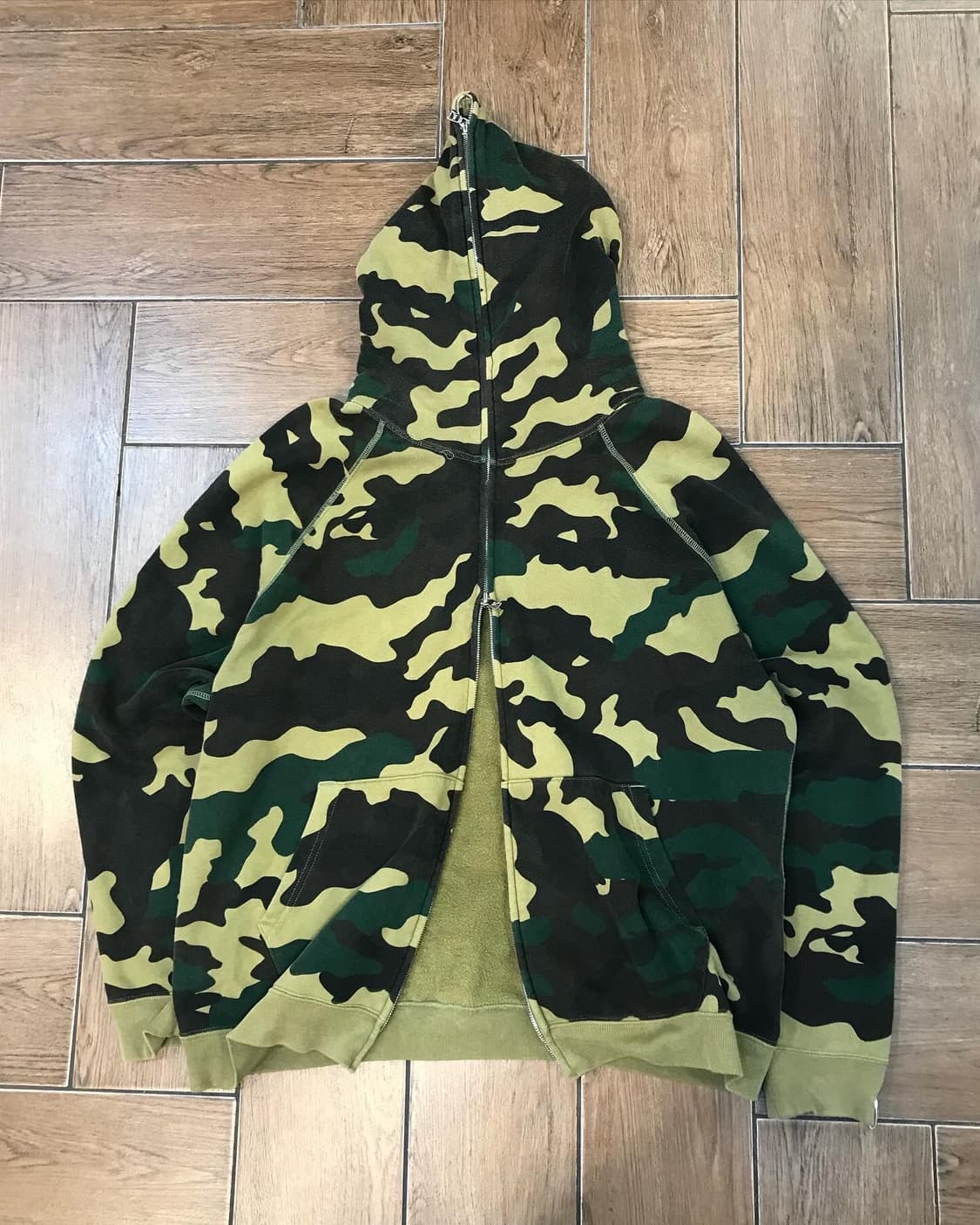 Bape Camouflage Two-way Hood Zip-Up  상품이미지4