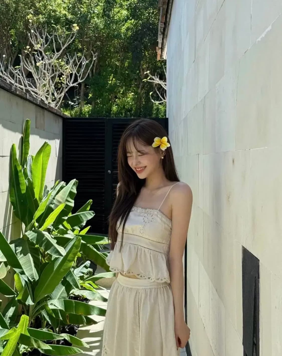 ZARA 츄 착용 자라 자수 펀칭 크롭 탑, 자라 자수 나시 상품이미지3