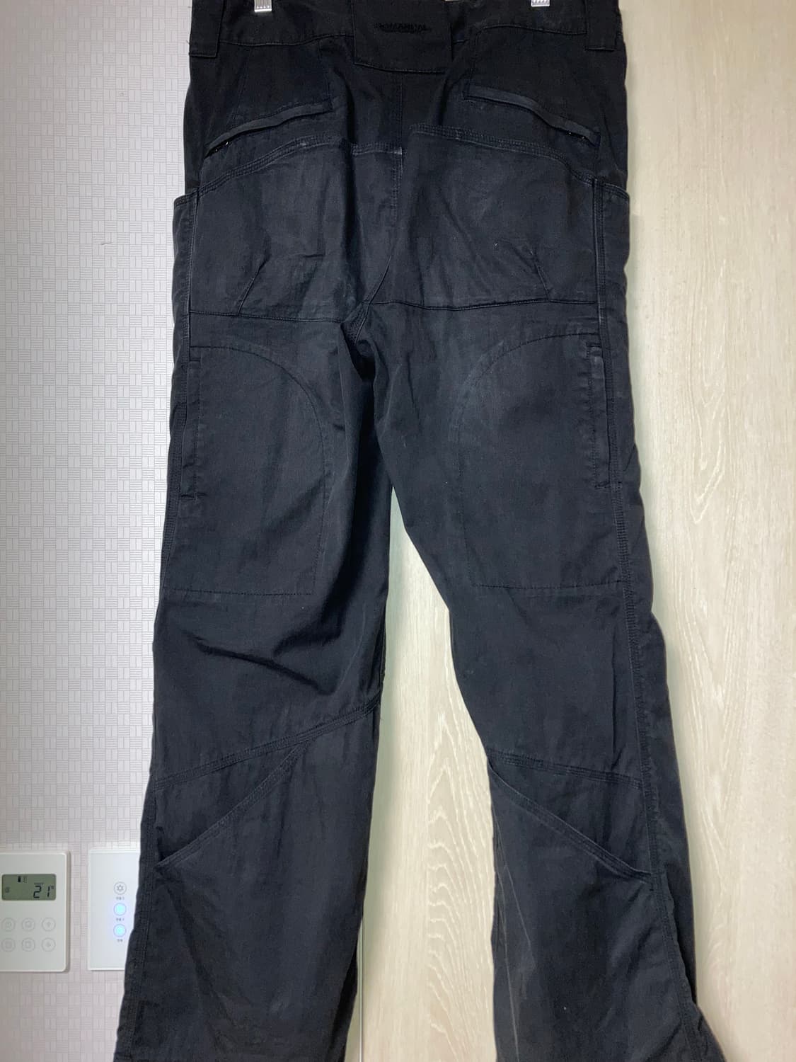 노매뉴얼 17P 워크 팬츠 블랙 상품이미지2