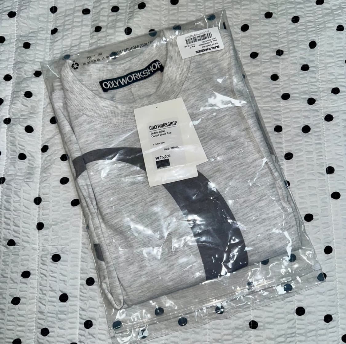 ODLYWORKSHOP 오들리워크샵 코르셋 반팔 티셔츠 S 상품이미지2