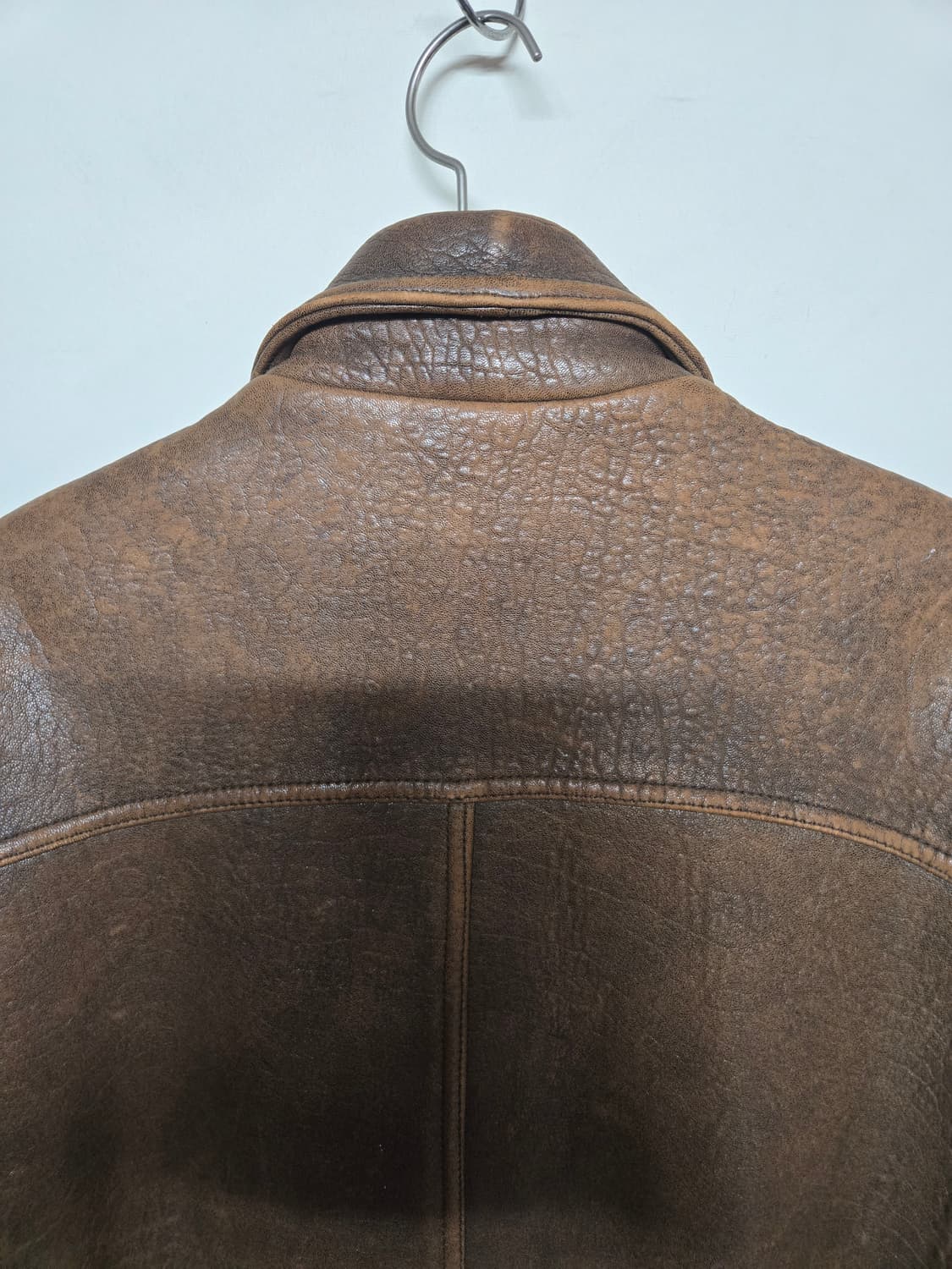 Men's Robo 로보 램브킨 양가죽 봄버 블루종 자켓 L 상품이미지4