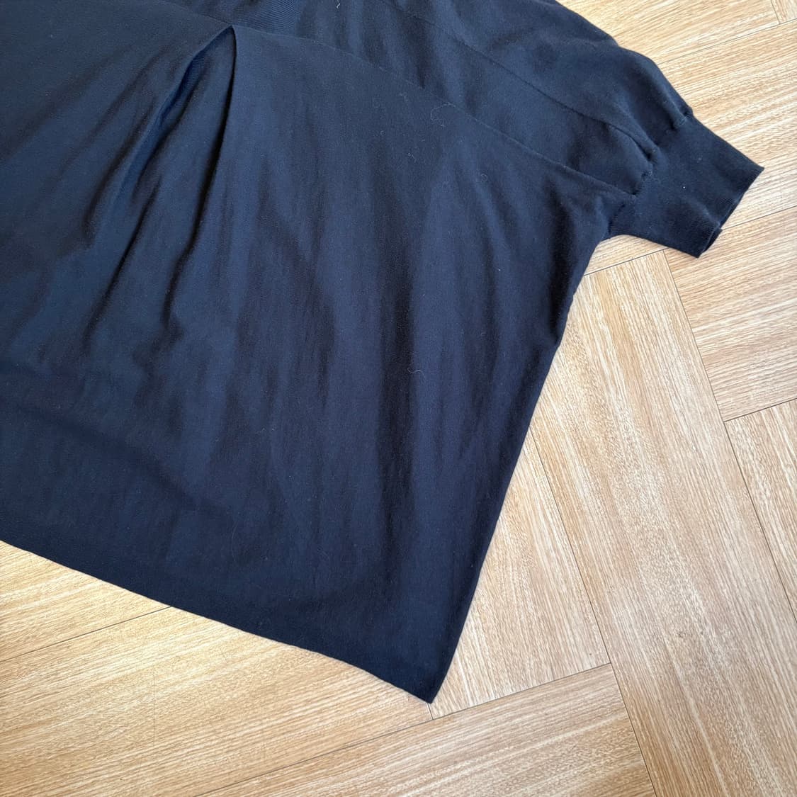 주카 하이 트위스티드 코튼 비대칭 숏 슬리브 가디건 상품이미지8