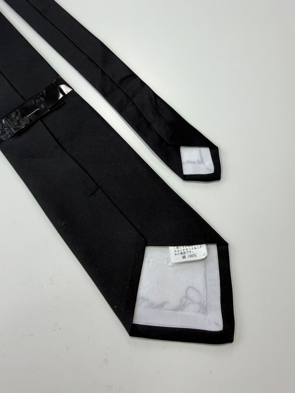 빈티지 블랙 실크 넥타이 8.5cm 상품이미지5