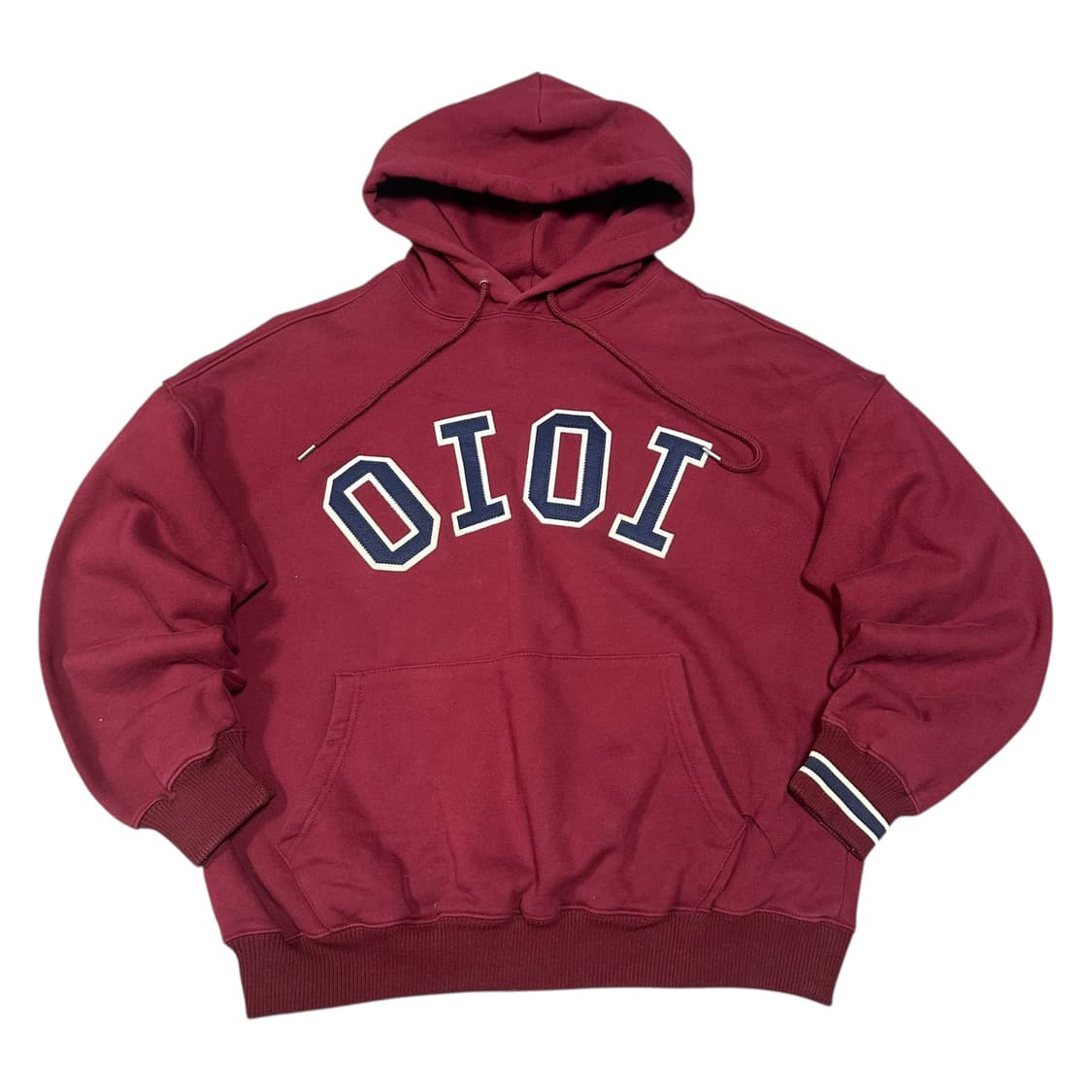 ✨ (바배) OiOi 오아이오아이 버건디 기모 후드티 상품이미지1