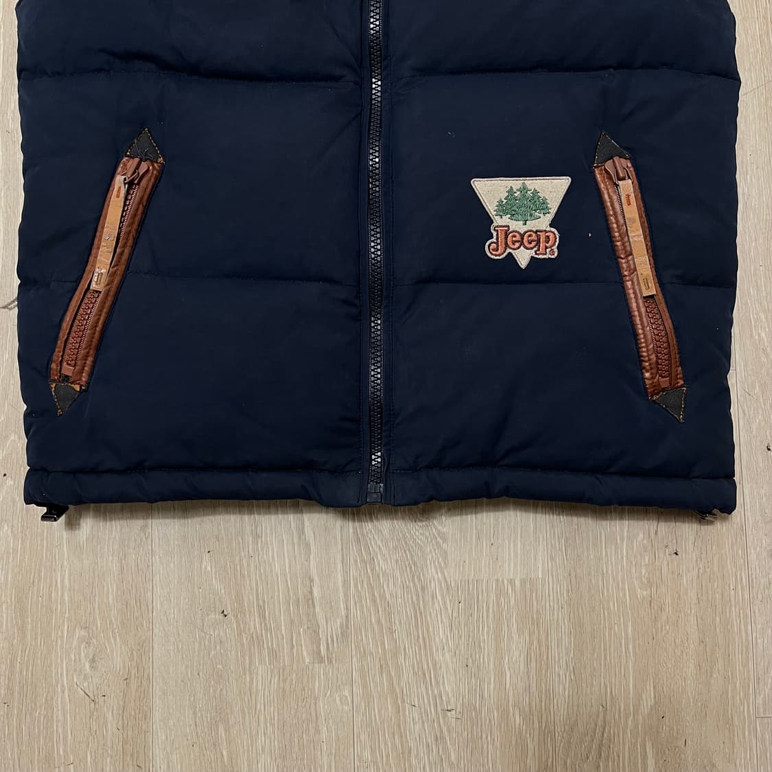 지프 Jeep 빈티지 패치 패딩 조끼 L(100) 상품이미지7
