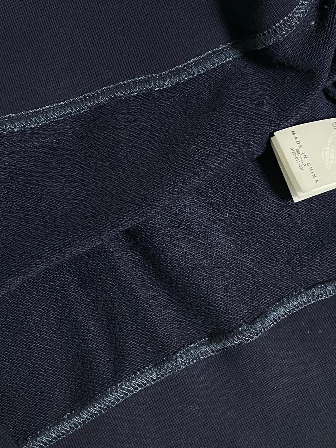 빔즈 프린팅 크롭 맨투맨 네이비 상품이미지7