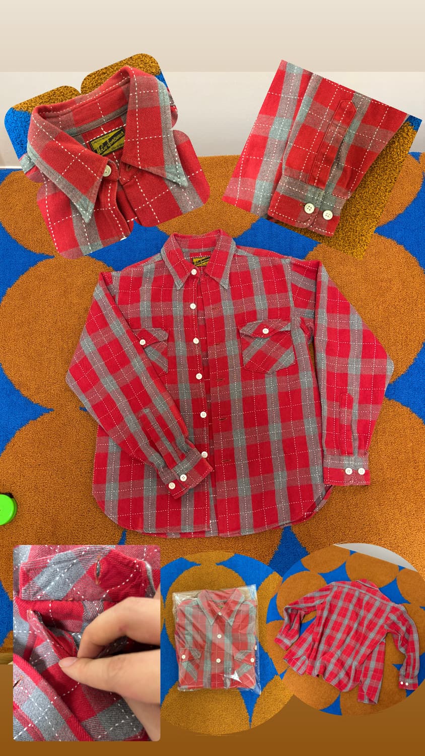 리얼맥코이 스포츠웨어 올 풀 스티치 셔츠 자켓 상품이미지1