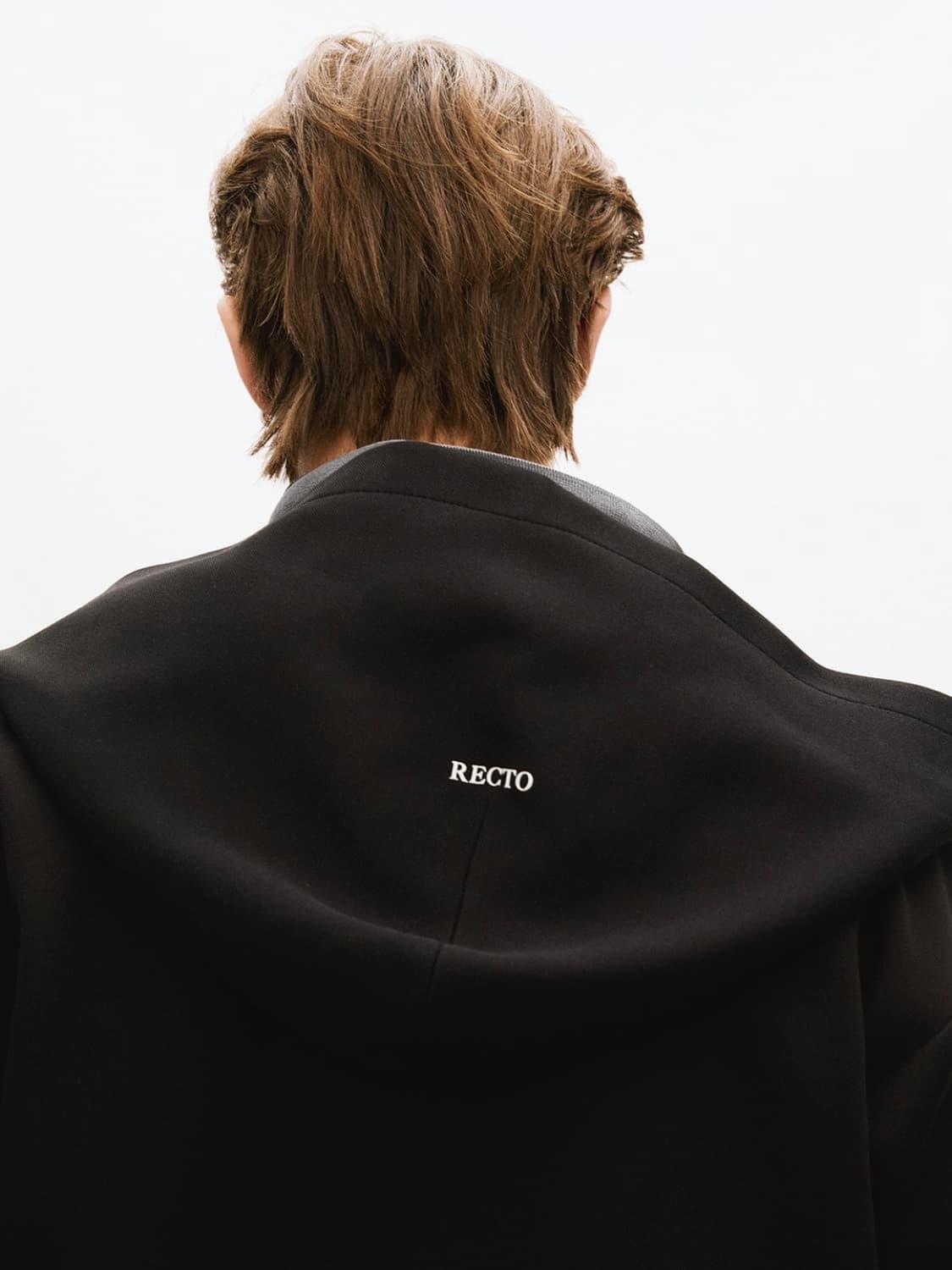 [L] 렉토 로고 디테일 크롭 후드집업 블랙 상품이미지8