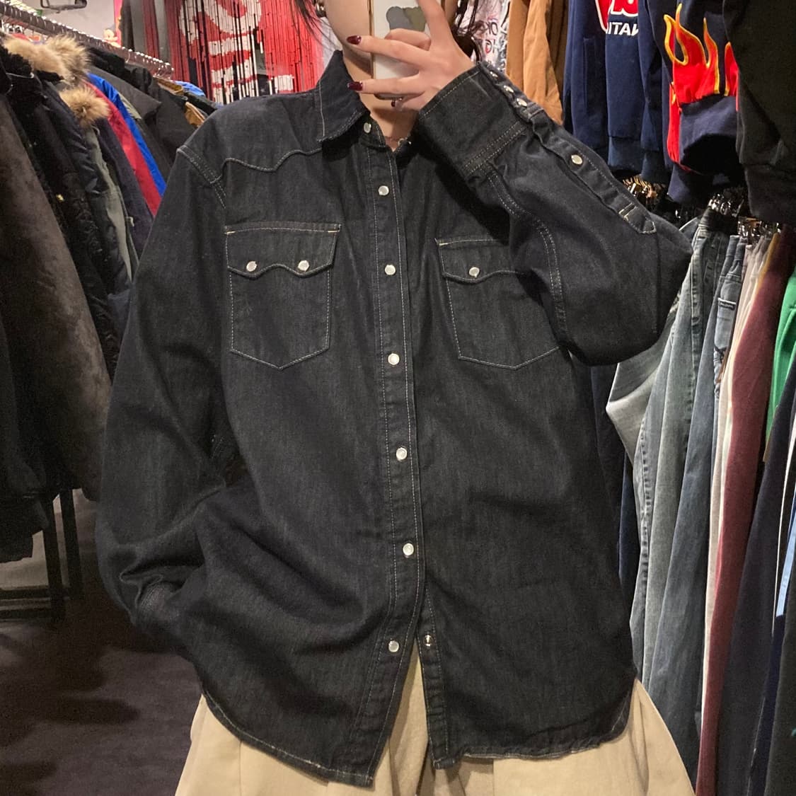 [IM] 생지 데님 셔츠 상품이미지2