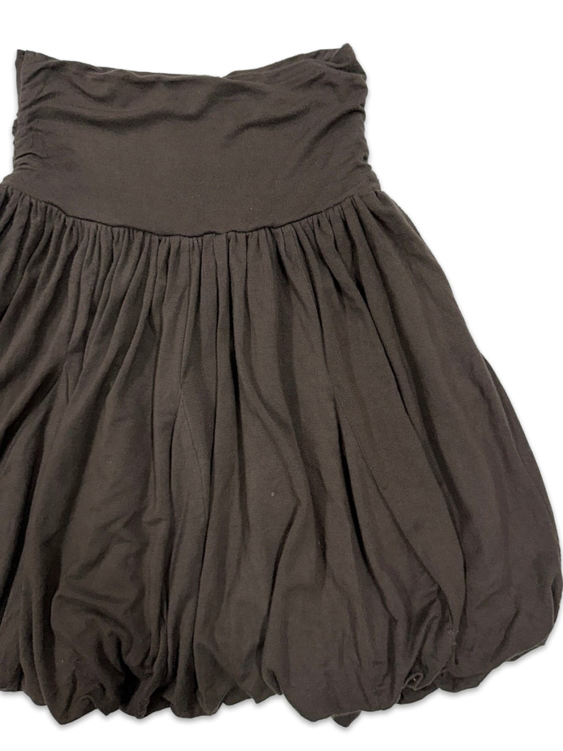 빈티지 브라운 벌룬 레이어드 니트 스커트 상품이미지2