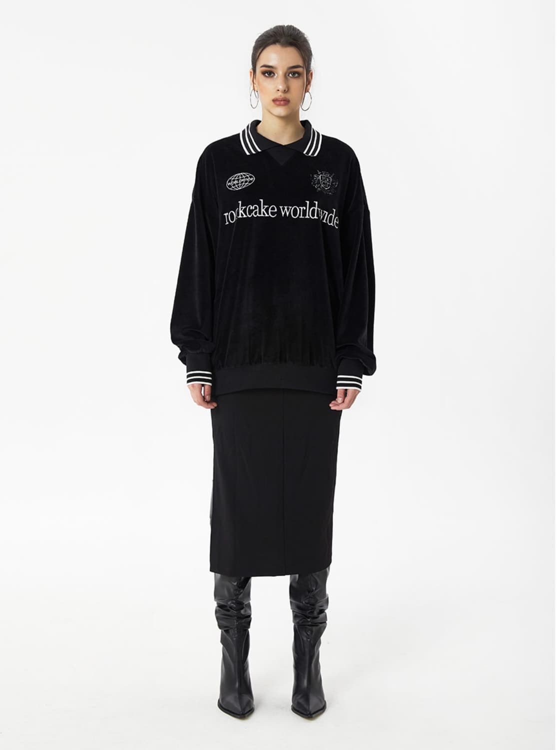 락케이크 스포티 벨로아 맨투맨 상품이미지1