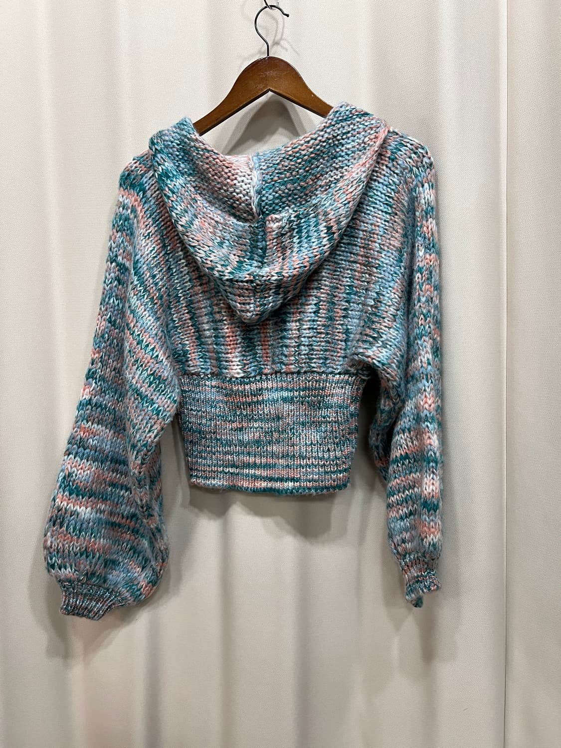 여성 멀티컬러 후드니트 상품이미지4