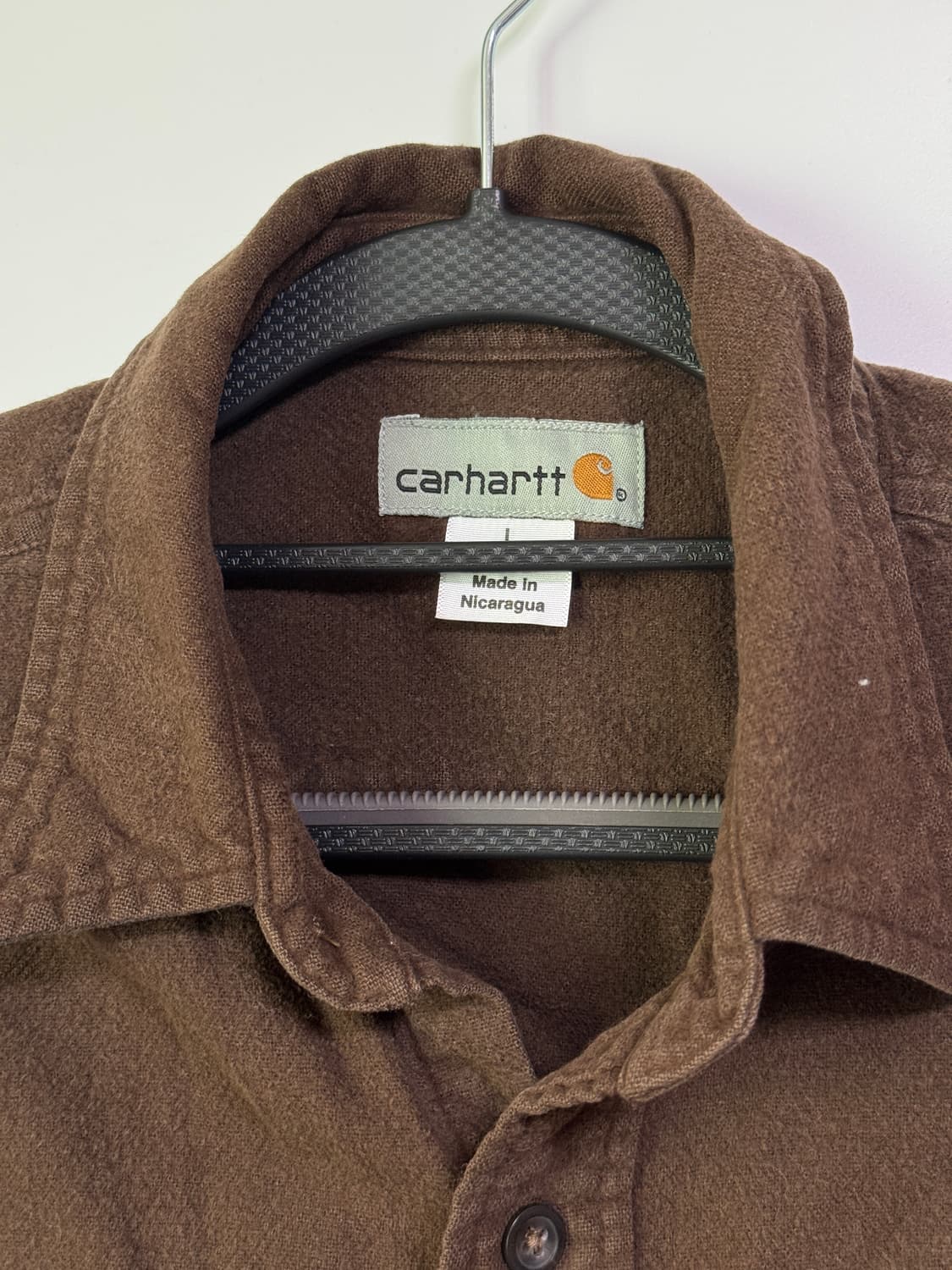 칼하트 FR 워크 기모셔츠 브라운 100 사이즈 상품이미지3