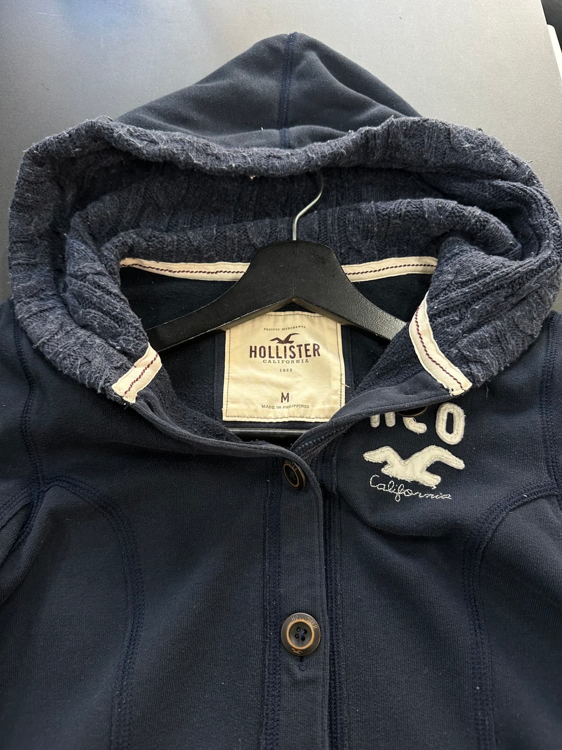 홀리스터 니트 후디드 버튼자켓 상품이미지6