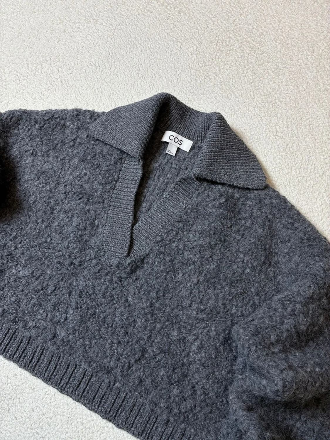코스 COS 알파카 부클레 크롭 니트 PN7144 상품이미지3