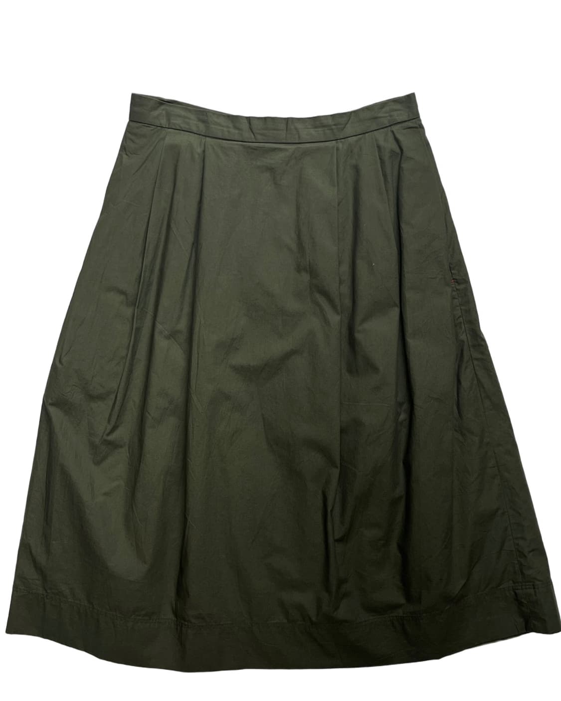 Khaki pin tuck skirt 상품이미지1