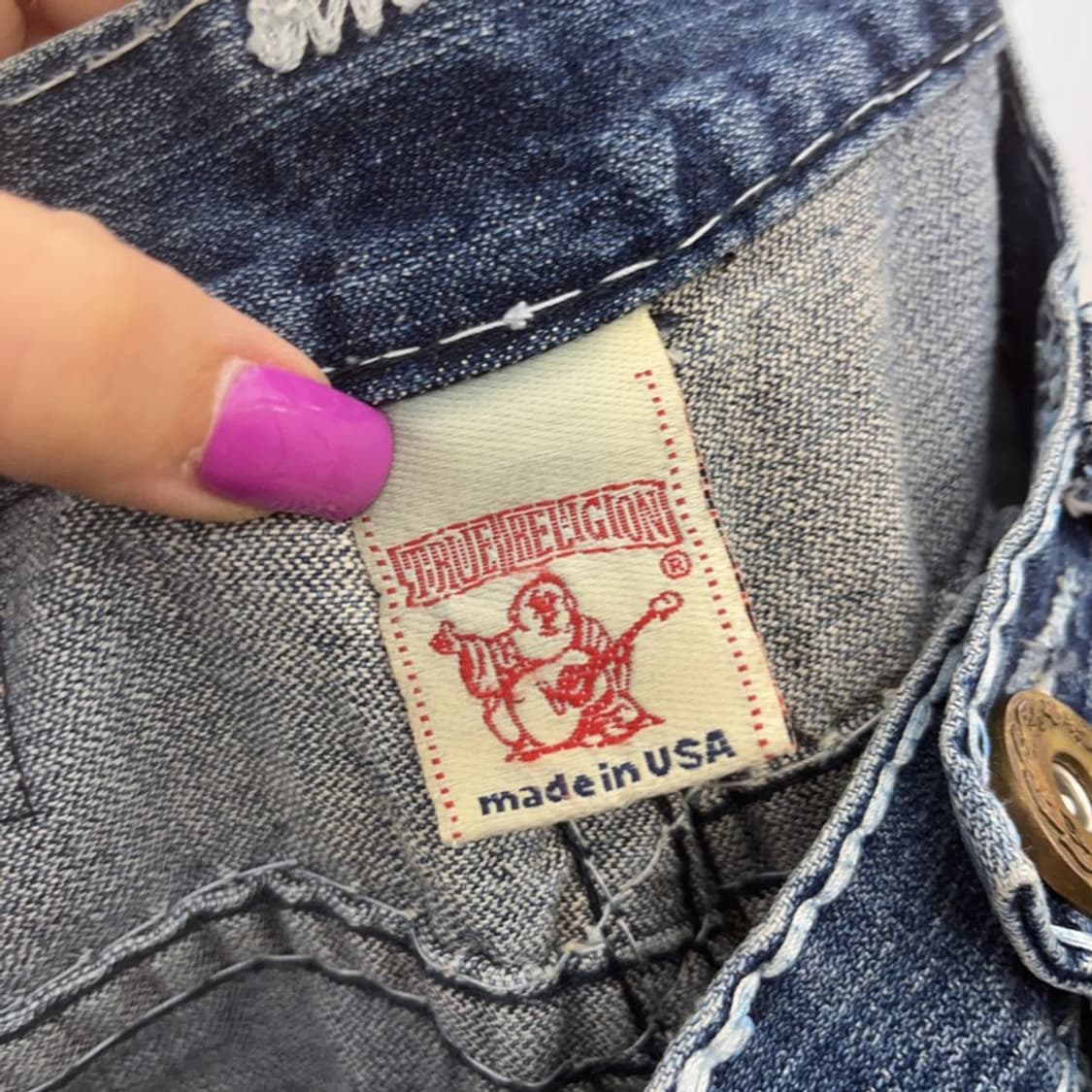 트루릴리젼 빌리슈퍼티 디스트로이드 포켓 데님팬츠 30인치 C07077 상품이미지6