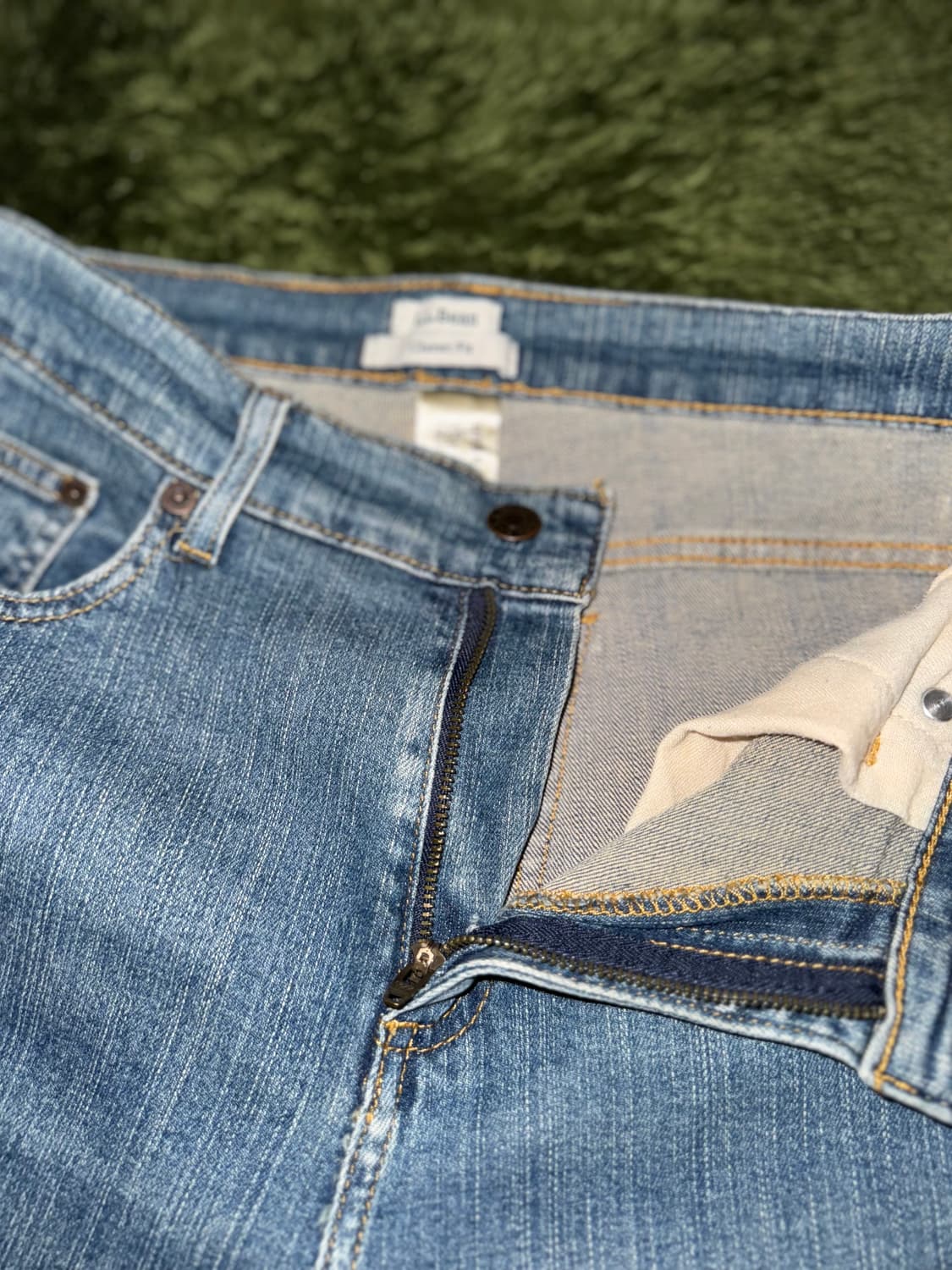 L.L.Bean 엘엘빈 재팬 클래식 핏 빈티지 워싱 데님 팬츠 인디고 상품이미지3