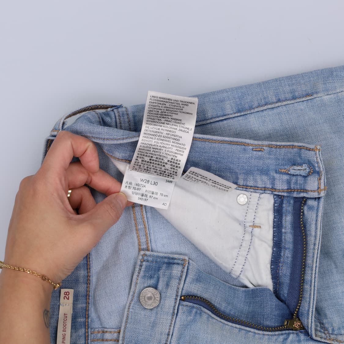 28 리바이스 여성 부츠컷 데님 0303H1 상품이미지6