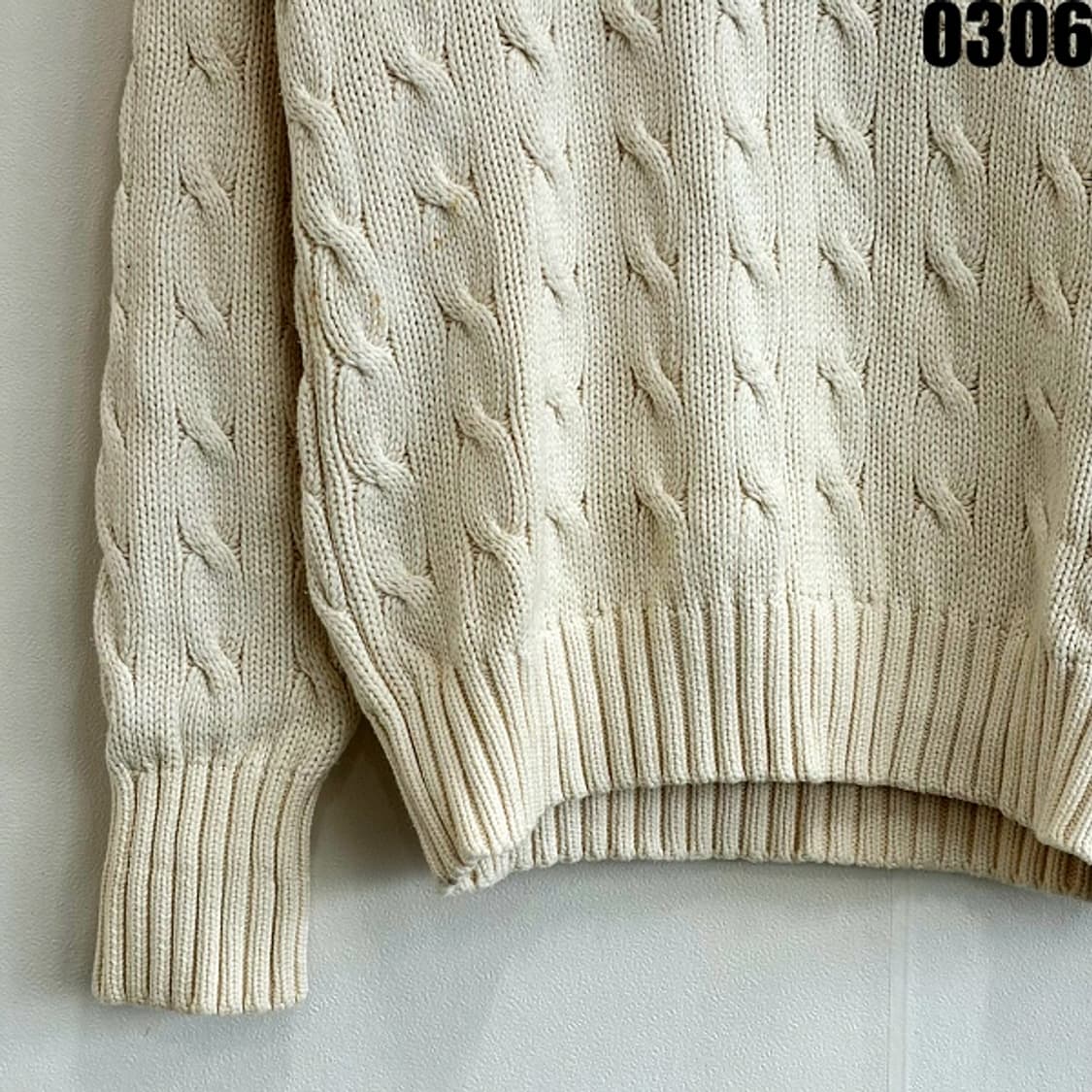 폴로 랄프로렌 케이블 니트 스웨터 90 0306 상품이미지3