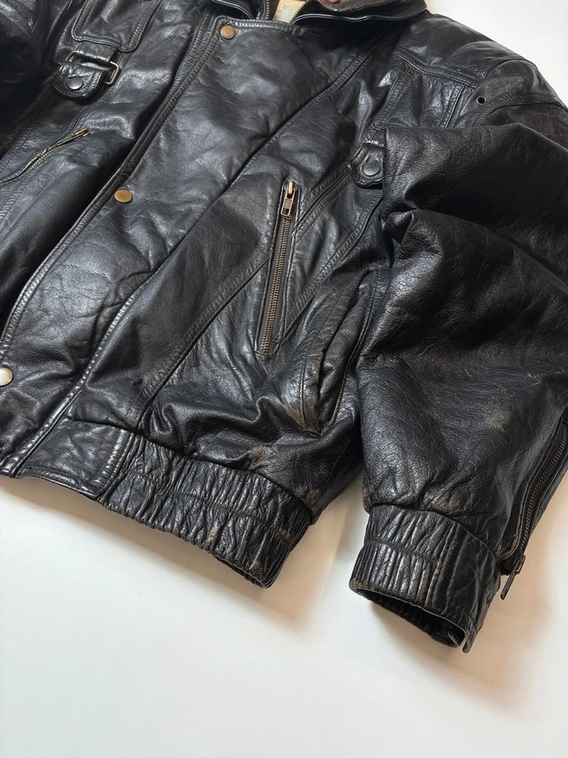 LUIS ALVEAR 90's 이글 자수 봄버 항공 자켓 PN8176 상품이미지4