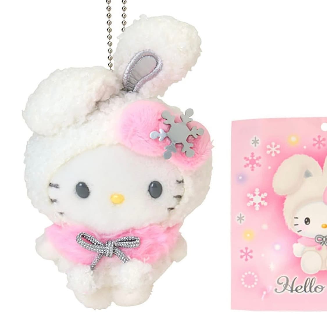 헬로키티 스노우래빗 마스코트 키링 상품이미지1