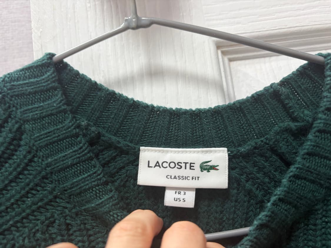 [95]라코스테 정품 울100 니트 판매 상품이미지5
