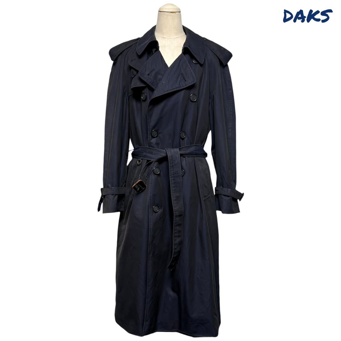 3839 닥스 네이비 벨트 트렌치코트 상품이미지3
