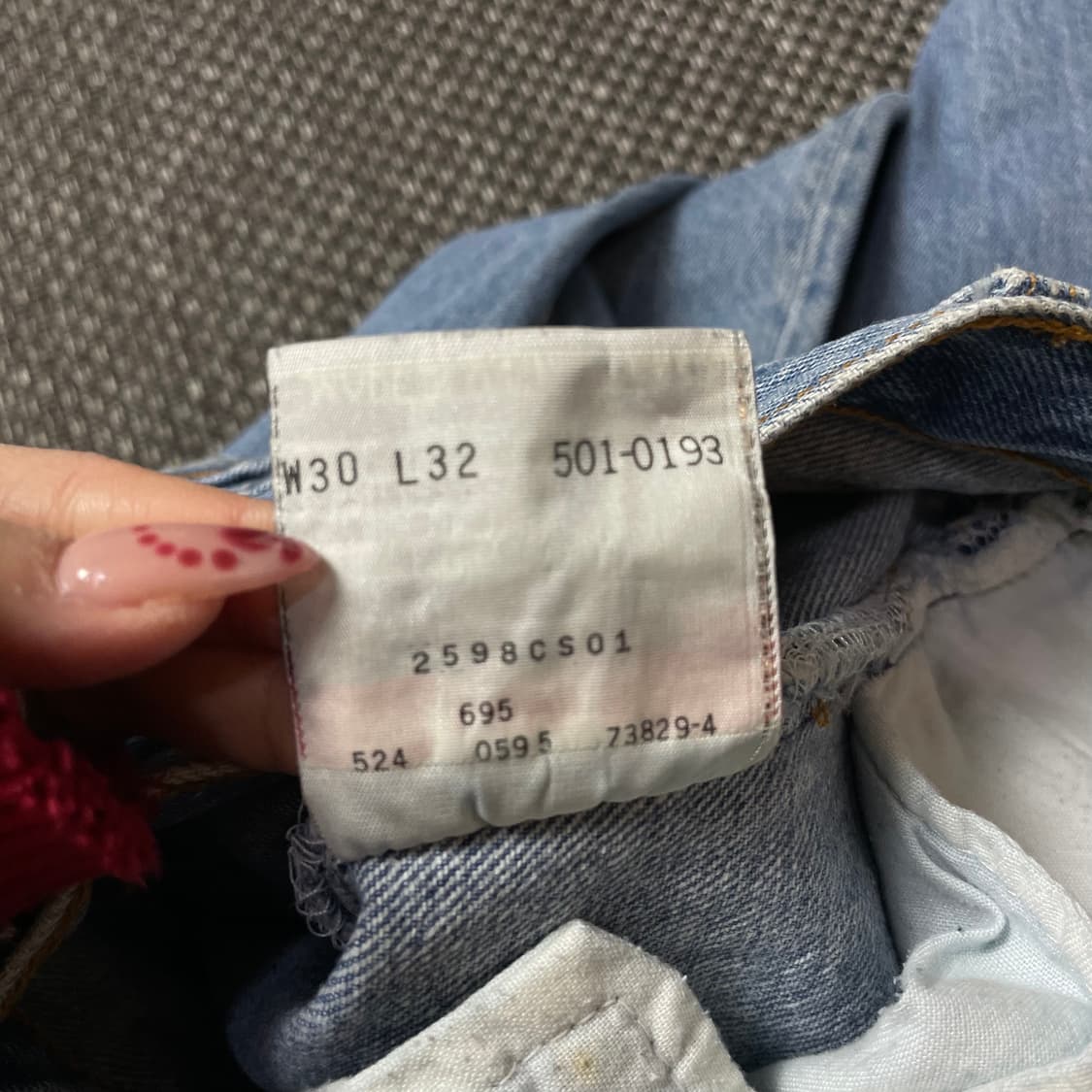 (30) 리바이스 501 30X32 버튼플라이 데님 팬츠 상품이미지5