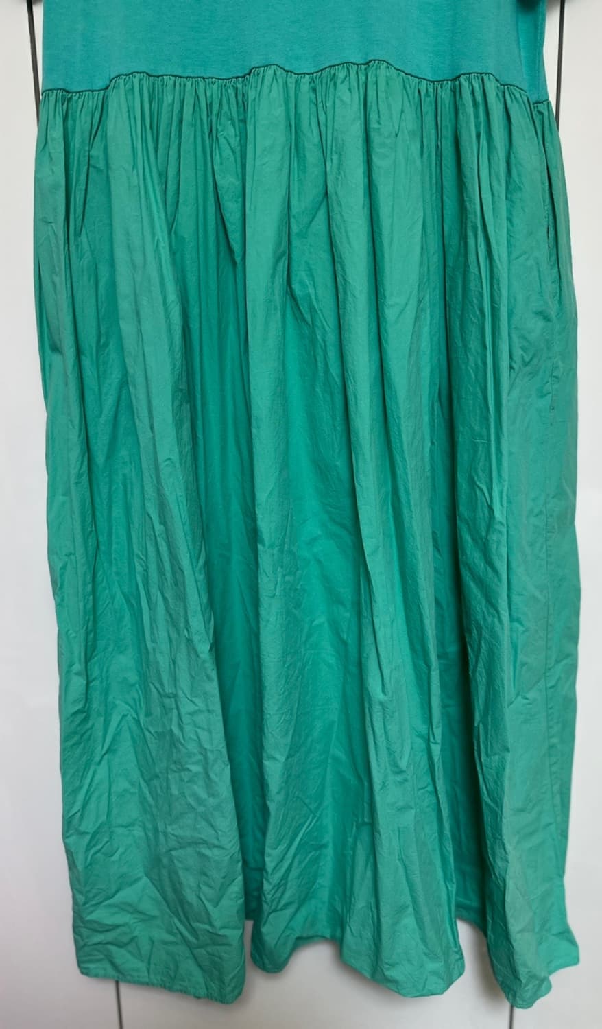 J&J 그린색 반팔 롱 원피스 상품이미지3