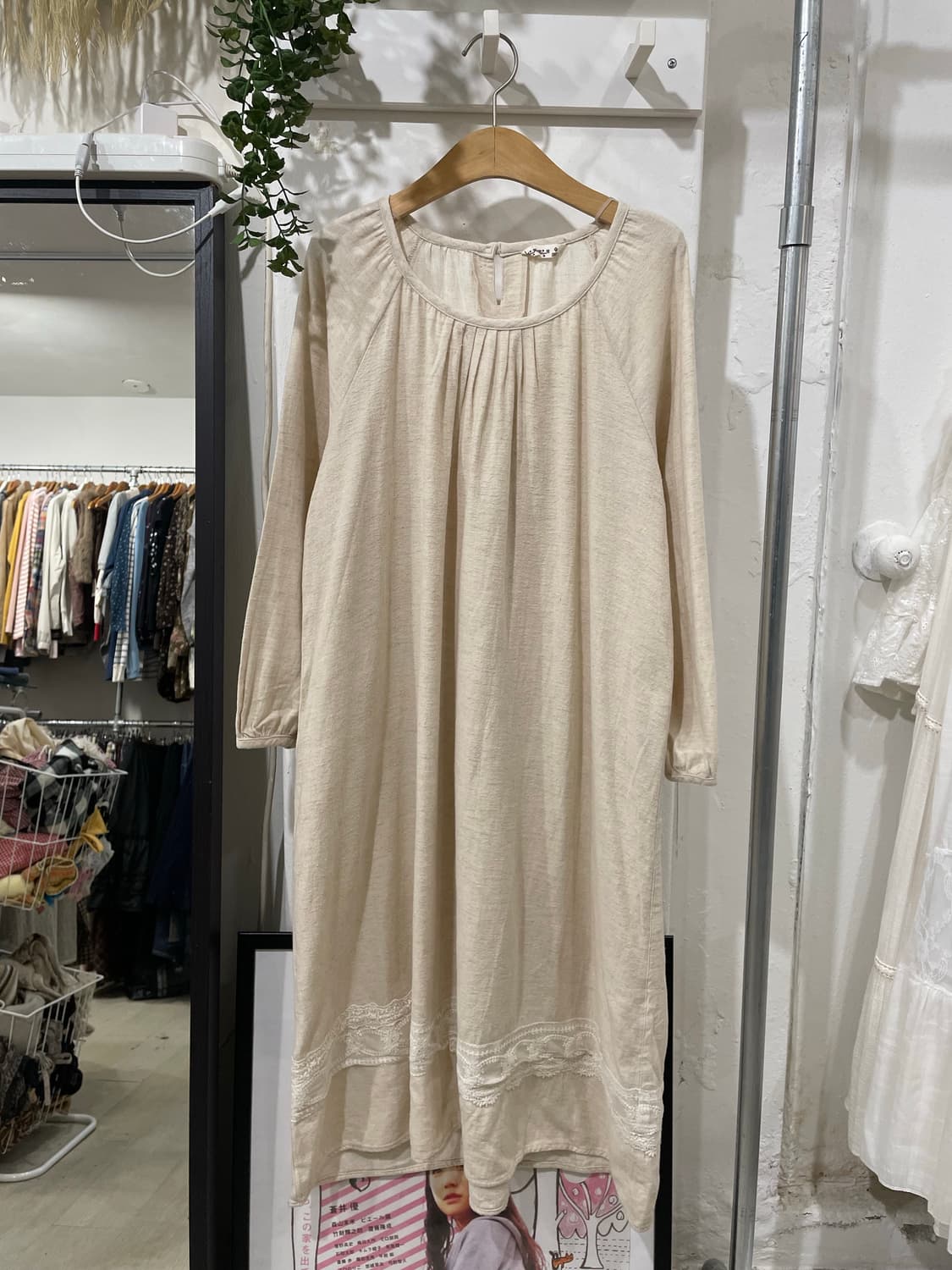 SM2 모리걸 오트밀 레이스 롱 원피스 상품이미지8