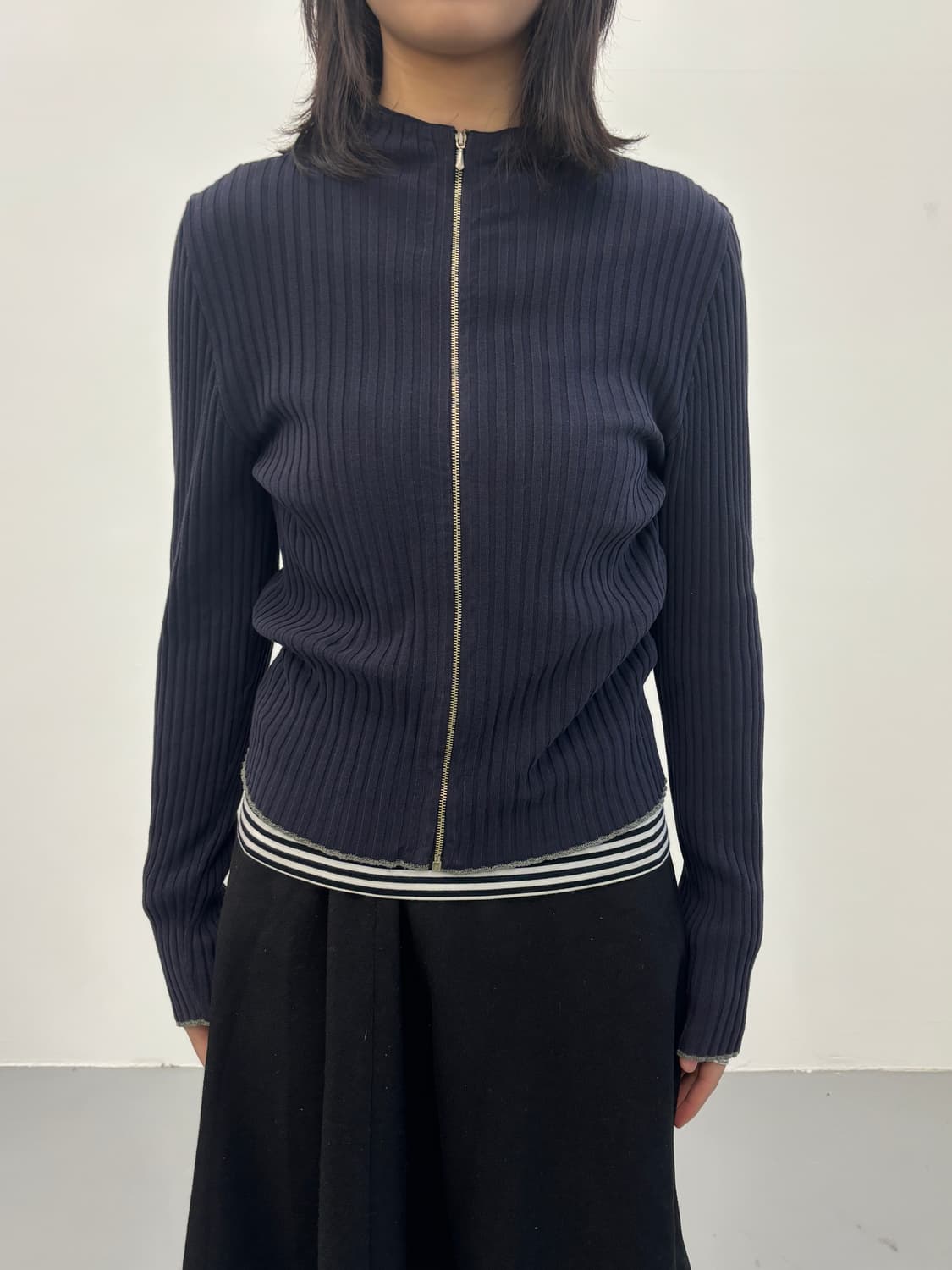 C.P. Company Black Zip Rib Knit 상품이미지2