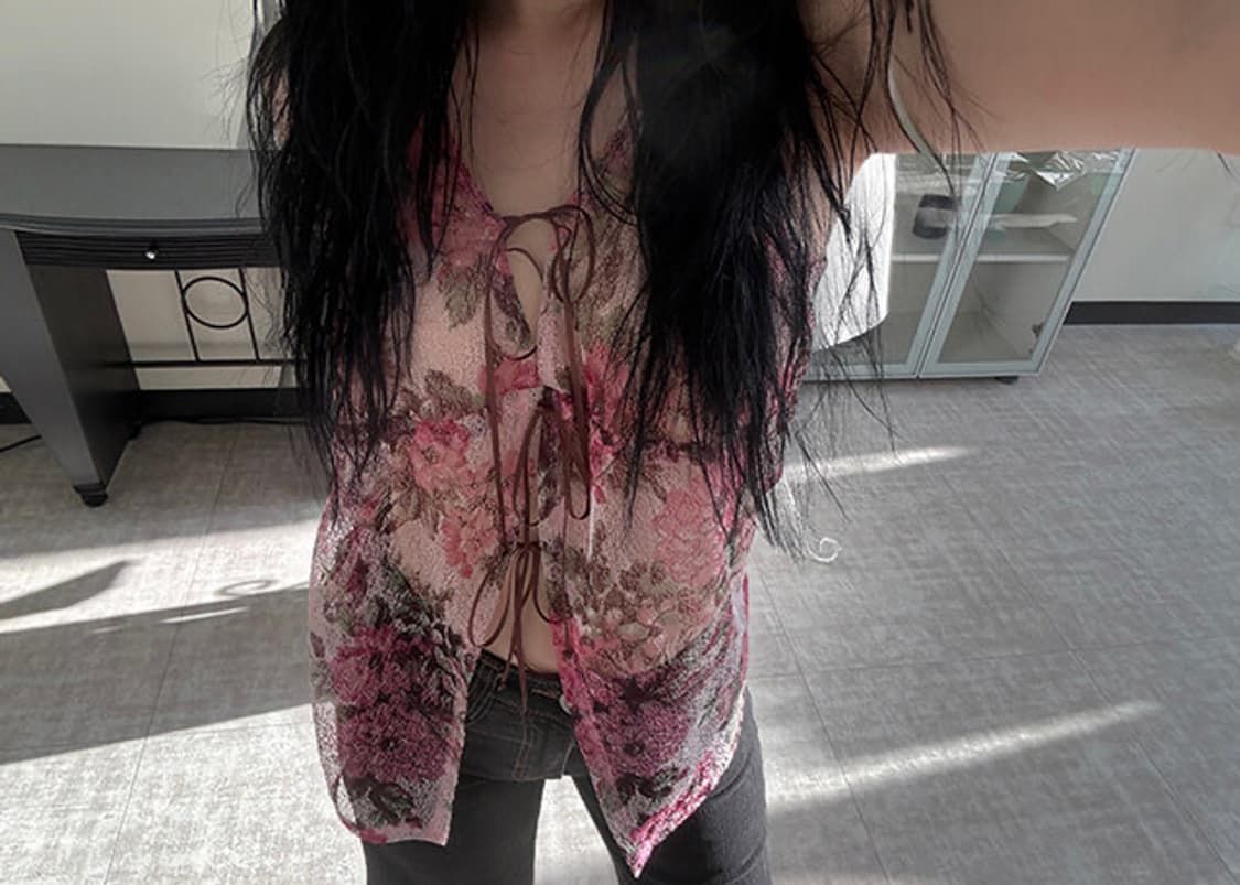 vintage rose lace top 상품이미지6
