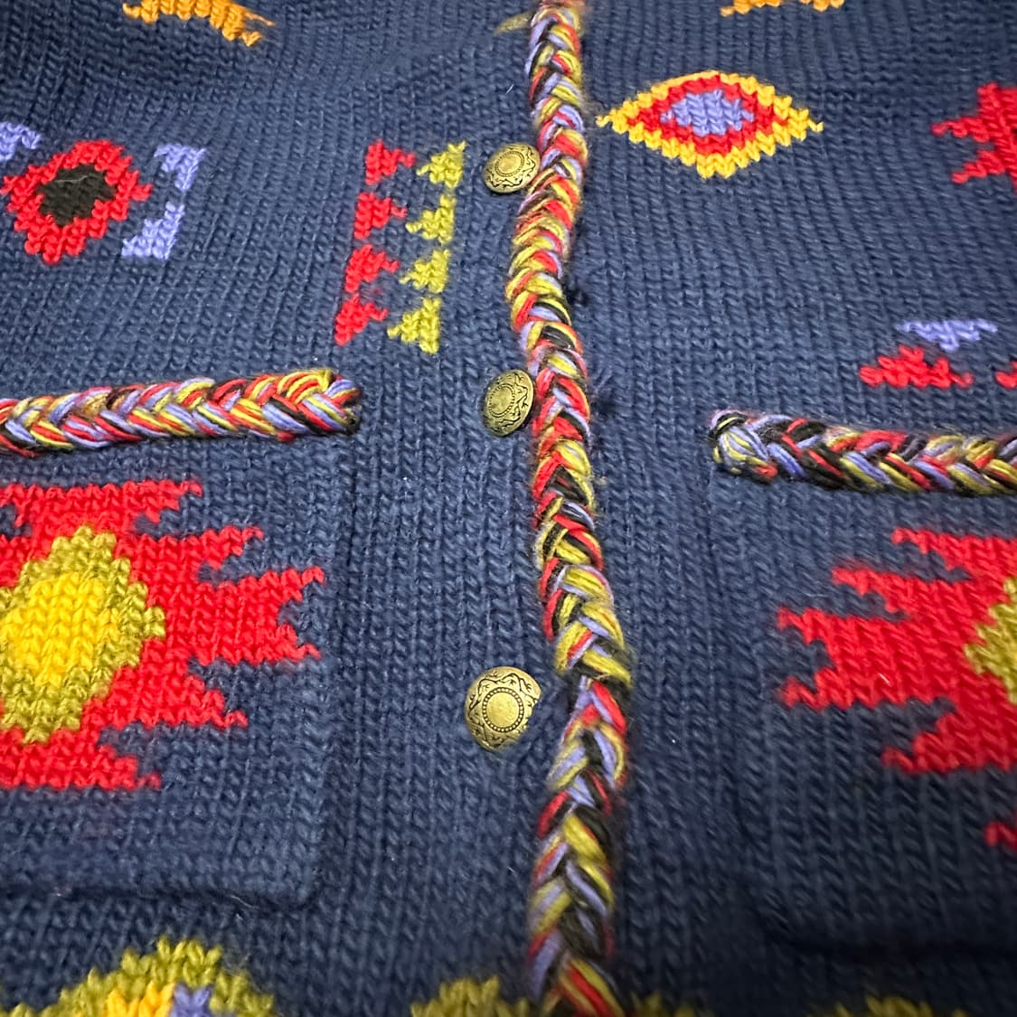 VINTAGE heavy wool knit sweater 상품이미지3