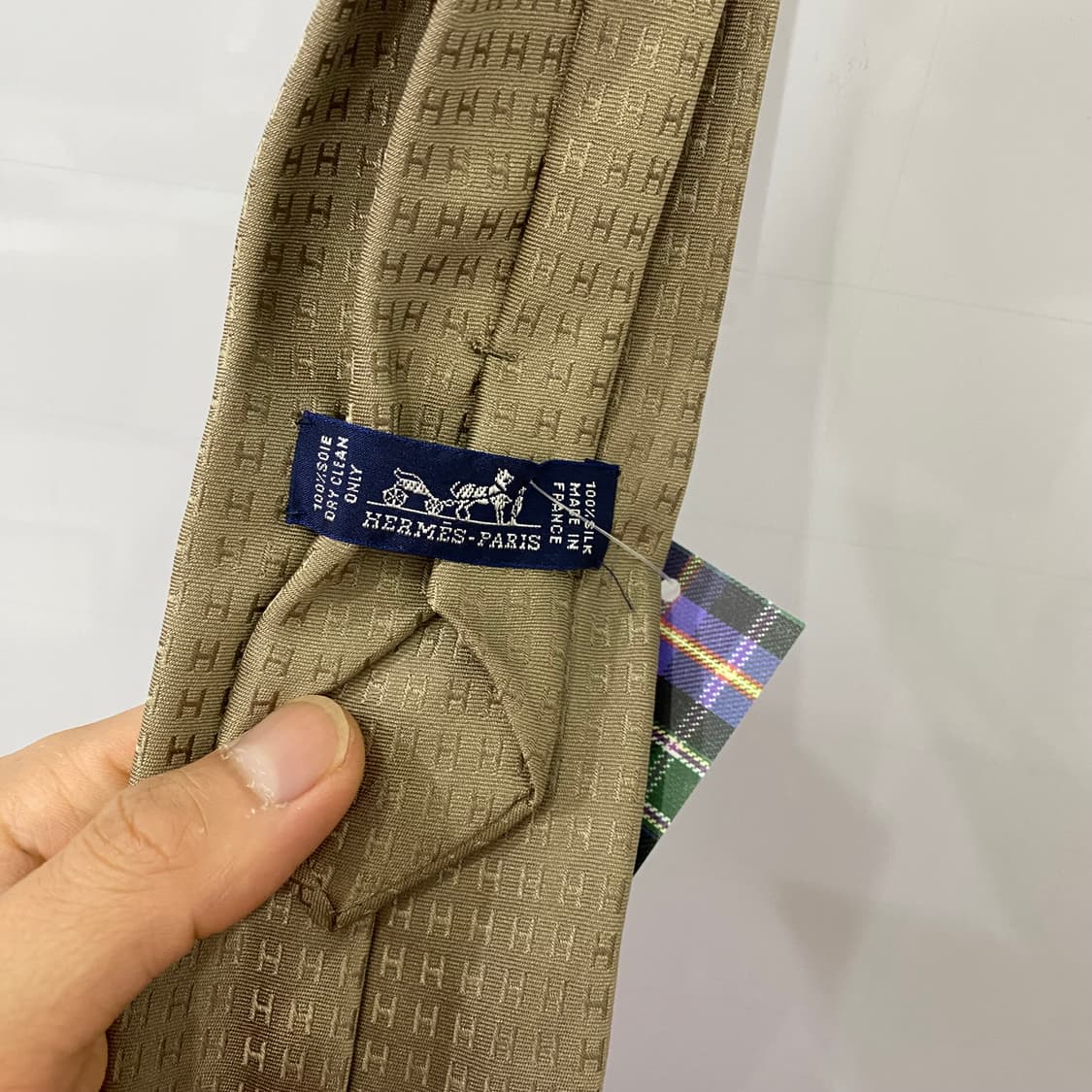 에르메스 로고 넥타이(F) 상품이미지3