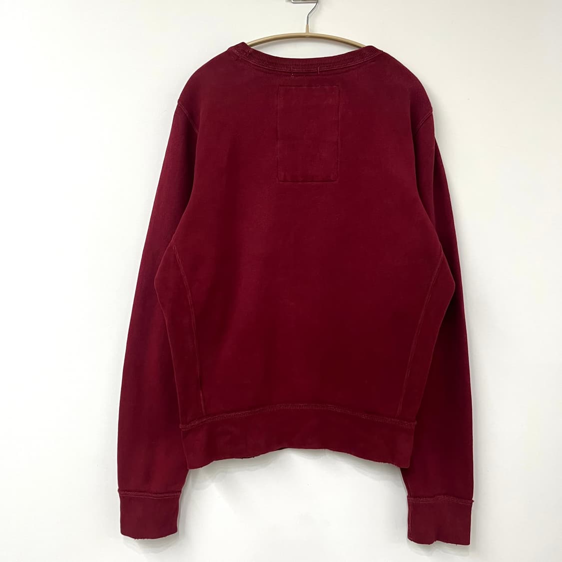 아베크롬비 자수로고 버건디 맨투맨 상품이미지3