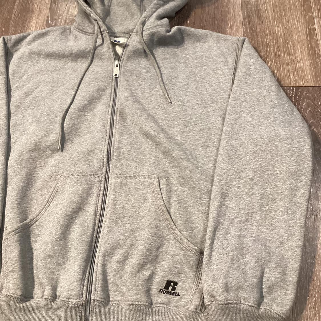 러셀 애슬레틱 스웻 후드집업 그레이 상품이미지2