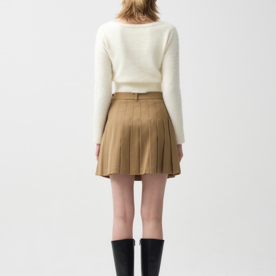 마리떼프랑소와저버 플리츠 스커트 베이지 상품이미지4