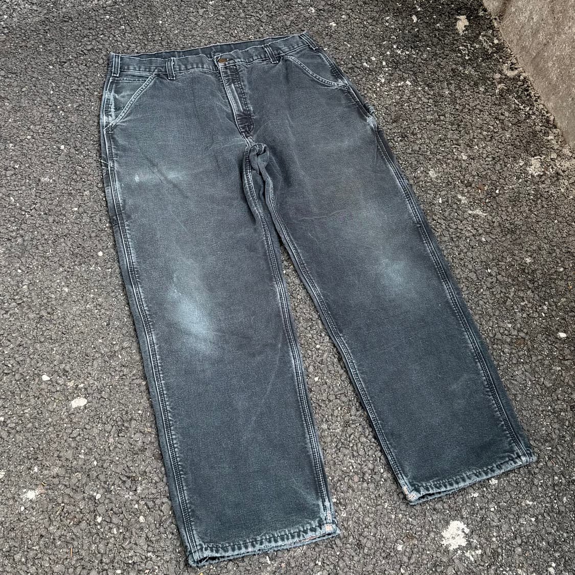 OG 빈티지 칼하트 B111 BLK 싱글니 카펜터 팬츠 상품이미지3