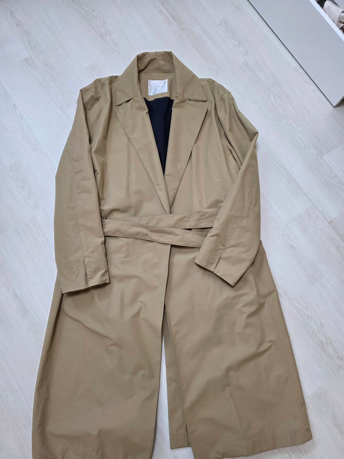 타임 벨티드 트렌치코트 xl 상품이미지3