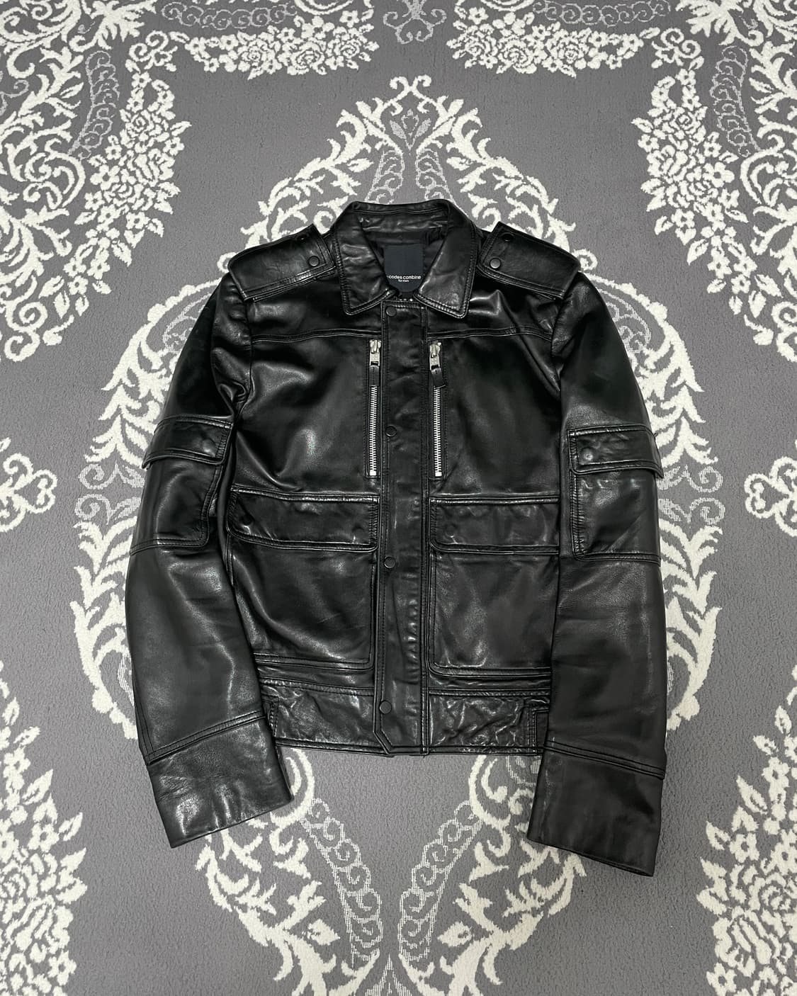 Codes Combine Leather Rider Jacket  상품이미지1
