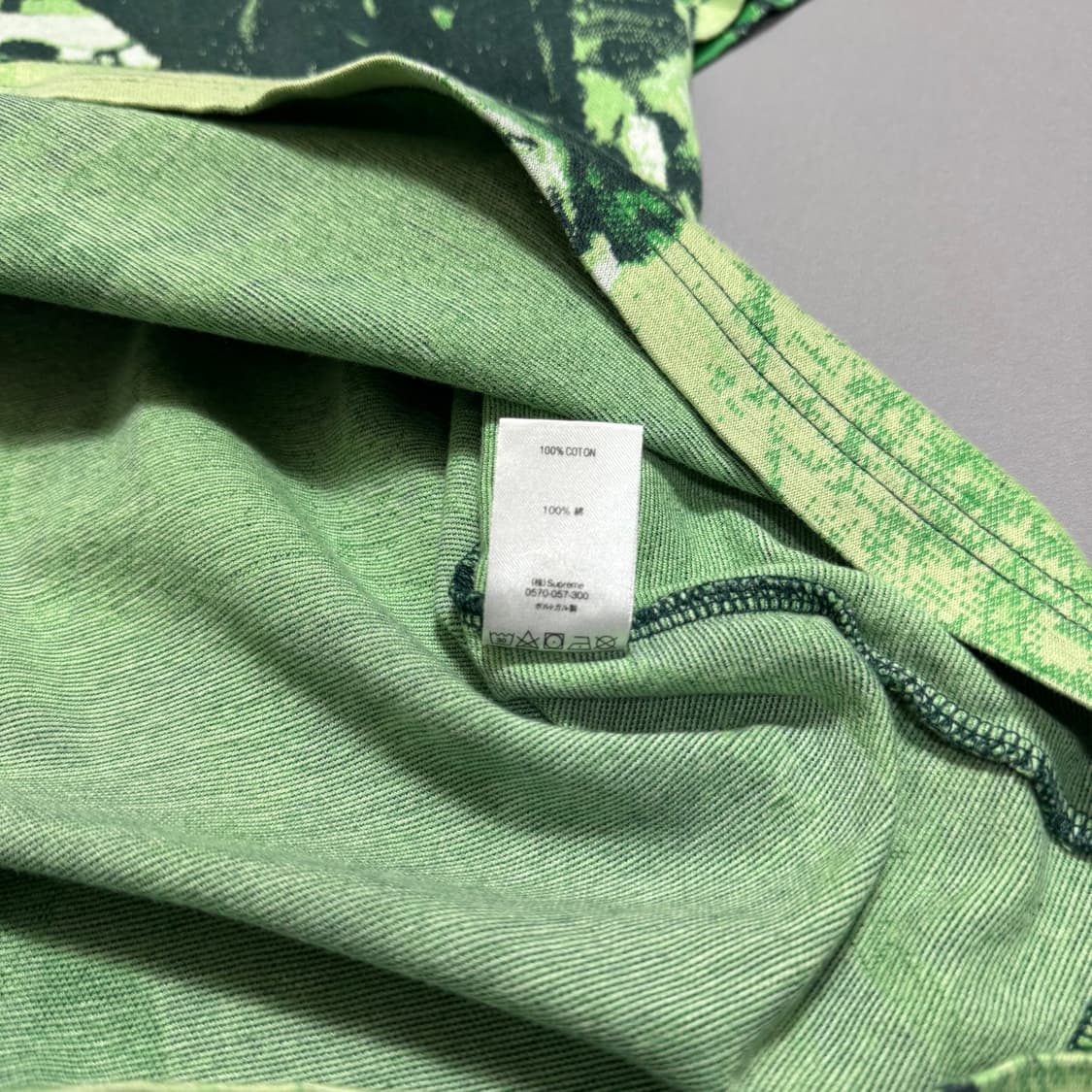 슈프림(SUPREME) 20fw 그린컬러 스트릿 씬 자카드 코튼 반팔 상품이미지7