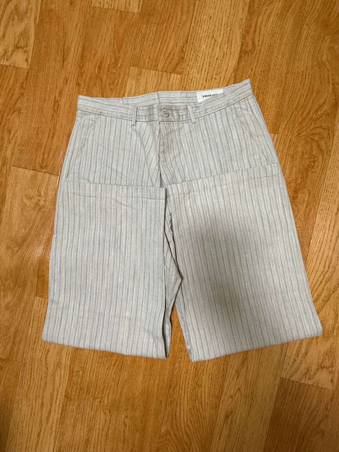 이얼즈어고 Stripe Cotton Mid Straight Pants  상품이미지4