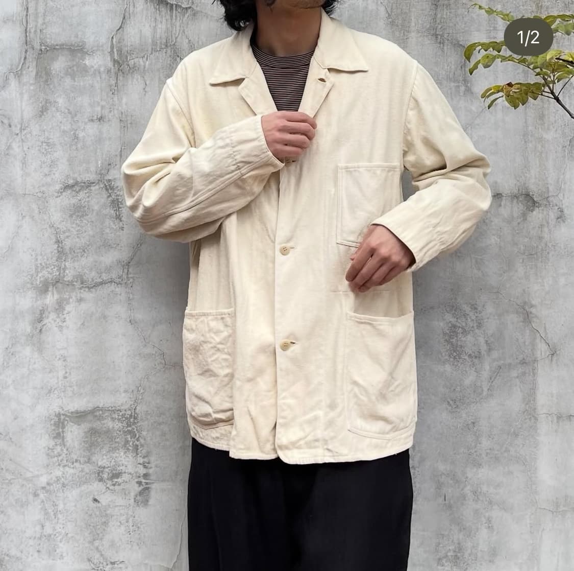 코모리 24SS 실크넵 1938 자켓 3사이즈 새제품 판매합니다 상품이미지2