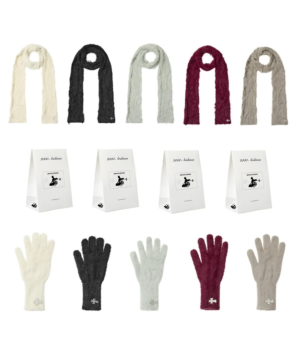 ANGEL WING GLOVE MUFFLER SET (IVORY) 상품이미지1