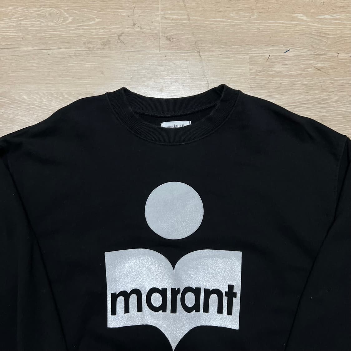 이자벨마랑 에뚜왈 빅로고 맨투맨 크루넥 티셔츠 [블랙] M/95 상품이미지2