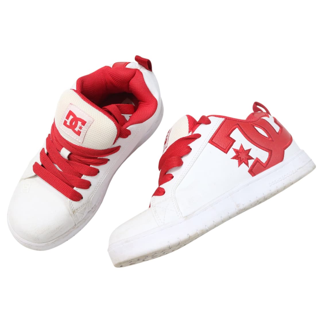 DC Shoes 디씨슈즈 코트 그래픽 라이트 화이트 레드 스니커즈  상품이미지1