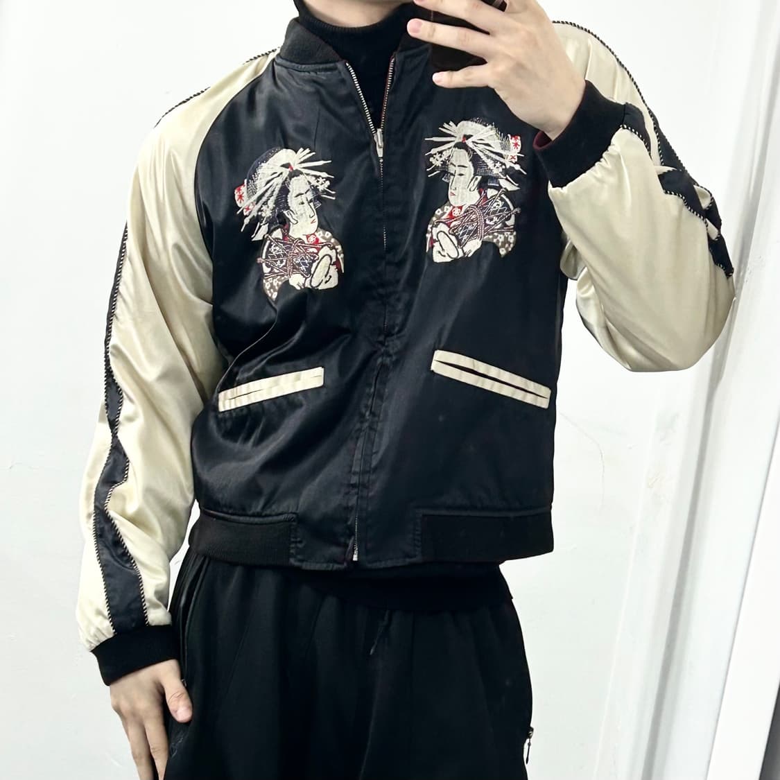 호시히메 리버시블 자수 스카쟌 자켓 상품이미지3